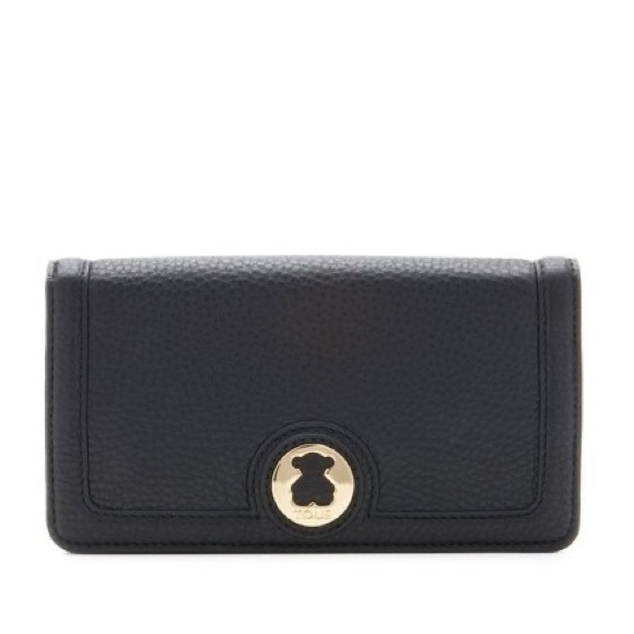 ♦️SOLD♦️TOUS Rose Collection Dark Green Pebbled Calfskin Leather Front Logo Flap - Picture 13 of 13